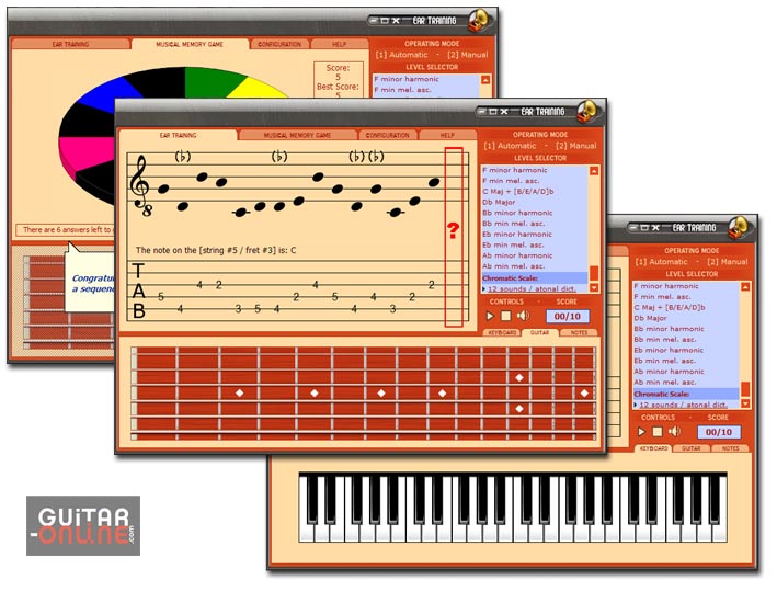 This software will help you develop tonal memory skills in recognizing notes.
