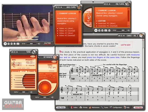 Screenshot vom Programm: How to Play the Guitar Vol 2